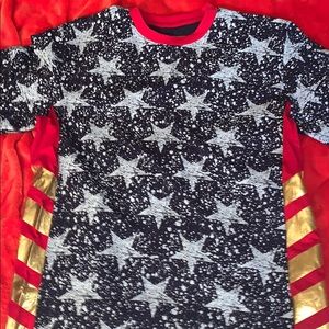 Men’s Red, White, And Blue T-Shirt